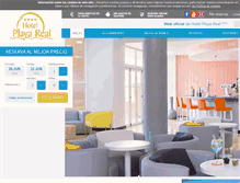 Tablet Screenshot of hotelplayarealresort.com